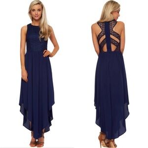 Keepsake the label dress Simple Song blue lace size xs